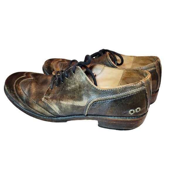 Bed Stu Mens Cobbler Derby Leather Oxford Brown Shoes Size 8 Hipster Distressed - Picture 4 of 12